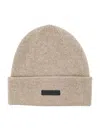 Fear Of God Cashmere Beanie With Fold-over Cuff In Sesame