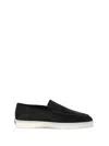 Fear Of God Suede Loafers With Rubber Sole And Round Toe In Black