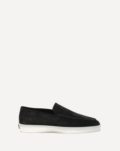 Fear Of God Suede Loafers With Rubber Sole And Round Toe In Black