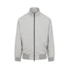 Fear Of God Cement Grey High Neck Track Jacket In Gray