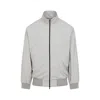 Fear Of God Cement Grey High Neck Track Jacket In Gray