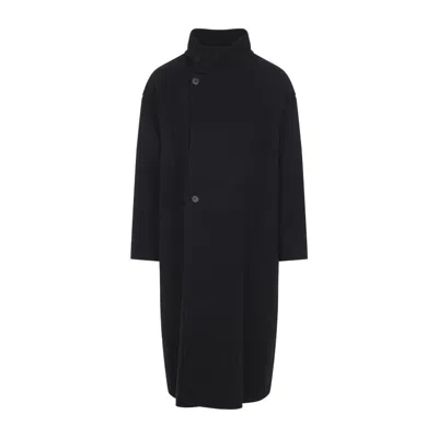 FEAR OF GOD CHARCOAL DARK GREY VIRGIN WOOL HIGHNECK COAT
