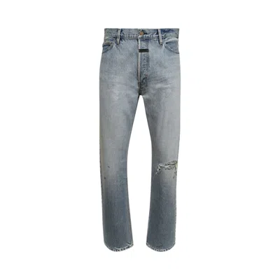 Pre-owned Fear Of God Classic 5 Pocket Jean 'light Indigo' | Blue | Men's Size 32