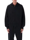 Fear Of God Full Zip-up Hoodie With Minimalist Design And Front Pocket In Black