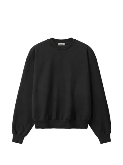 Fear Of God Classic Fit Half Raglan Sweatshirt In Black