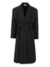 Fear Of God Classic Overcoat Coats Black In Black
