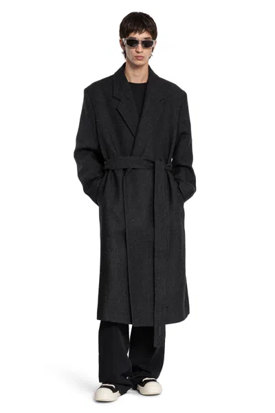 Fear Of God Classic Overcoat In Black