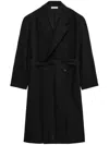 Fear Of God Double-breasted Wool Coat In Black