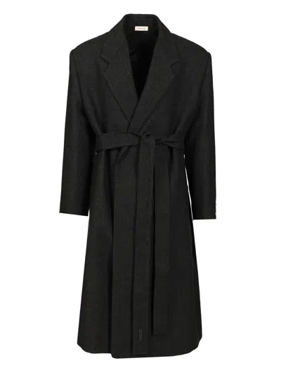Fear Of God Classic Overcoat Coats Black