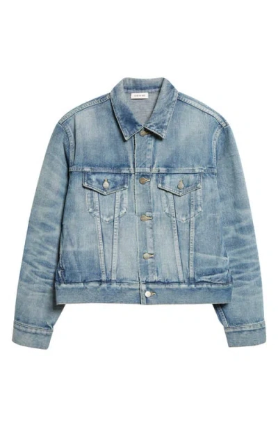 Fear Of God Classic Selvedge Denim Trucker Jacket In Blue