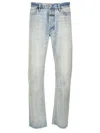 Fear Of God Five-pocket Raw Hem Straight Leg Jeans