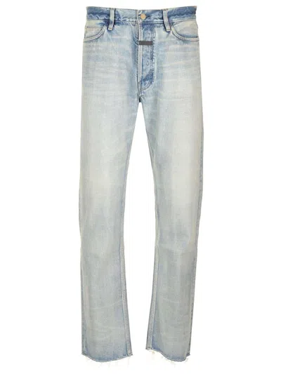 Fear Of God Classic Straight Leg Jeans Light Blue