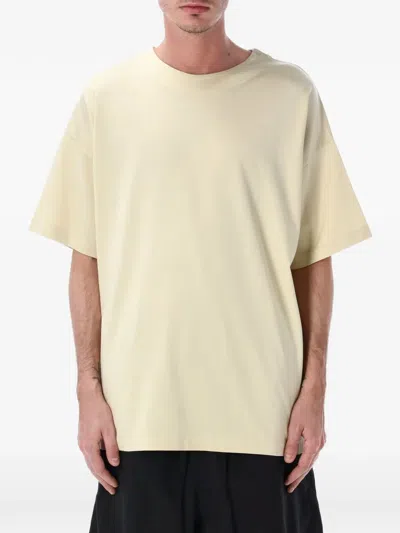 Fear Of God Cotton Viscose Clean Neck Tee In Neutral