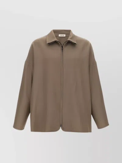 FEAR OF GOD COLLARED WOOL JACKET LONG SLEEVES RELAXED FIT