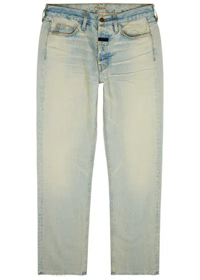 Fear Of God Collection 8 Straight-leg Jeans In Light Blue