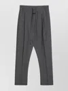 Fear Of God Cotton And Wool Drawstring Trousers In Gray