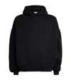 Fear Of God Eternal Black Hoodie With Logo Patch On The Hood And Embroidery On The Front In Cotton Blend Man In Black