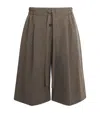 Fear Of God Cotton-blend Pleated Shorts In Green