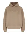 Fear Of God Hooded Cotton Blend Sweatshirt In Brown