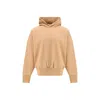 Fear Of God Men Cotton Hooded Sweatshirt In Brown