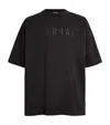 Fear Of God Eternal Black Crewneck T-shirt With Tonal Embroidery On The Front And Logo Patch On The Rear In Cott In Black