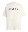 Fear Of God Eternal Oversized Logo-detailed Cotton-jersey T-shirt In White