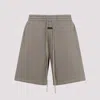 Fear Of God Drawstring Label Shorts In Dusty Beige