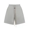 Fear Of God Drawstring Label Shorts In Gray