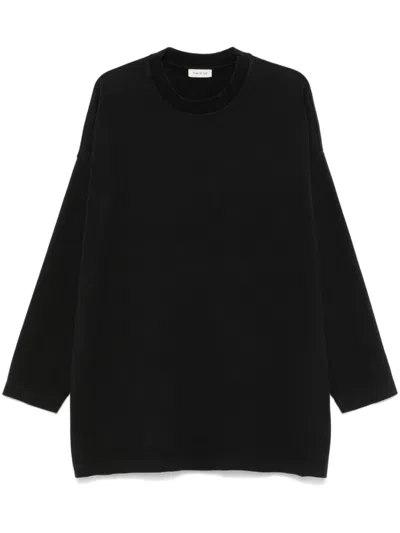 Fear Of God Logo Patch Long Sleeve Tee In Black
