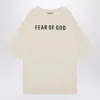Fear Of God Cream-coloured T-shirt With Logo Men