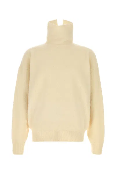 FEAR OF GOD MAGLIONE IN MISTO LANA CREMA  UOMO
