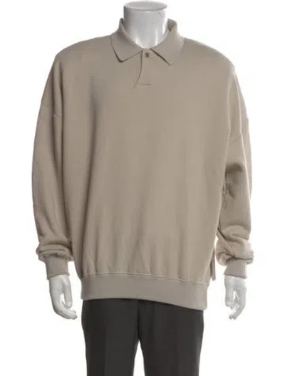 Pre-owned Fear Of God Crew Neck Long Sleeve Sweatshirt In Neutral