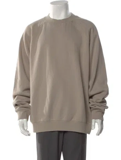 Pre-owned Fear Of God Crew Neck Long Sleeve Sweatshirt W/ Tags In Neutral