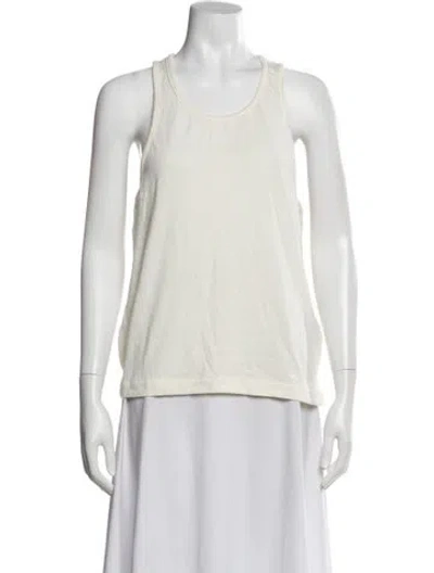 Pre-owned Fear Of God Crew Neck Sleeveless Top In White