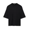Fear Of God Drop-shoulder T-shirt In Black