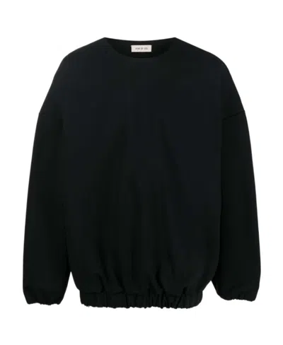 Fear Of God Crewneck Long-sleeved Sweatshirt In Black