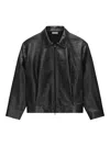 Fear Of God Crocodile-effect Zip-front Jacket In Black