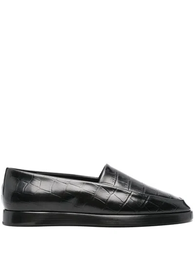 FEAR OF GOD CROCODILE-EMBOSSED LOAFERS