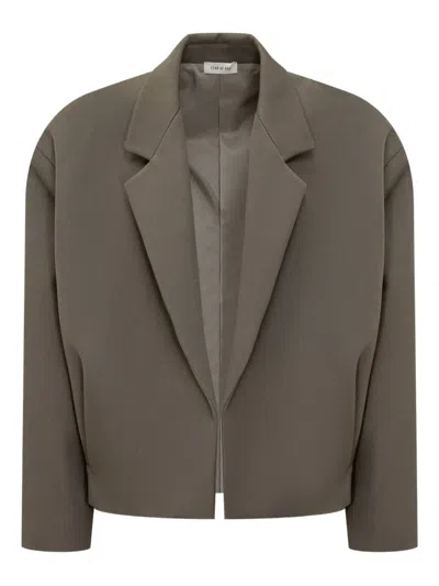 Fear Of God Croped Blazer In Brown