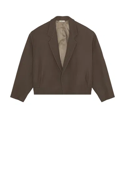 Fear Of God Cropped Blazer In Green