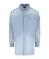Fear Of God Relaxed Fit Denim Shirt With Classic Collar In Blue
