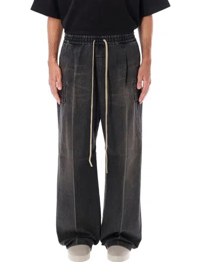 Fear Of God Denim Cargo Pants In Medium Indigo