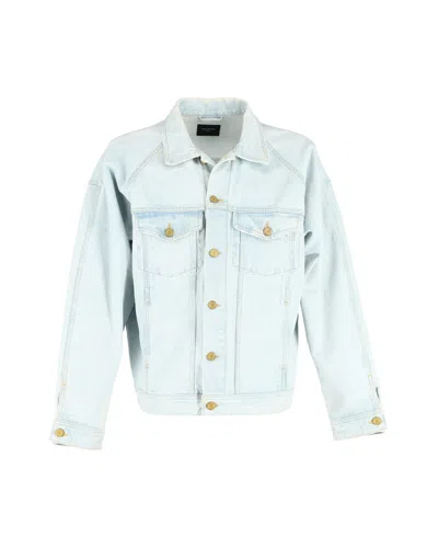 Fear Of God Denim Jacket In Light Blue Cotton