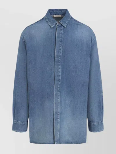 FEAR OF GOD DENIM SHIRT WITH BACK CAPE INSERT