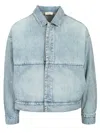 Fear Of God Denim Trucker Casual Jackets And Parka Blue