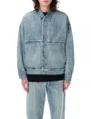 Fear Of God Denim Trucker Casual Jackets And Parka Blue