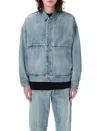 Fear Of God Denim Trucker Casual Jackets And Parka Blue