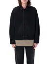 Fear Of God Oversized Denim Trucker Jacket In Black