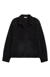 Fear Of God Oversized Denim Trucker Jacket In Black