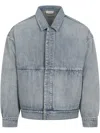 Fear Of God Denim Trucker Casual Jackets And Parka Blue In Blau